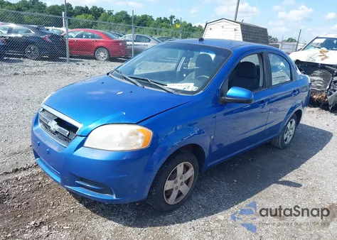 2009 Chevrolet Aveo Lt z USA, uszkodzony, nr VIN KL1TD56E59B337225